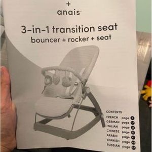 Aden and Anais 3-in-1 infant floor seat